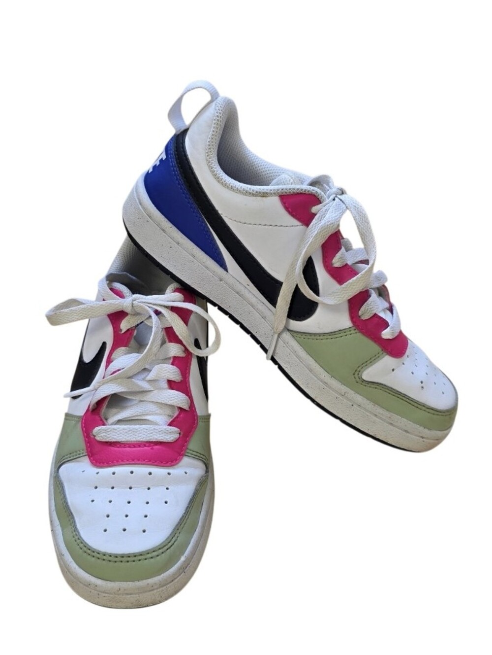Nike Court Borough Low Recraft GS Honeydew Pink Ultramarine Kids 3.5Y DV5456-108